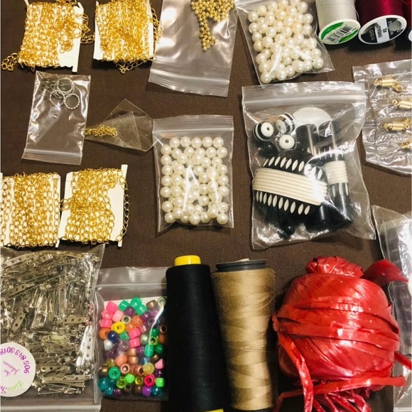 Mostly new Assorted Materials for Craft, Jewelry Making and Stitching - Picture 3 of 5